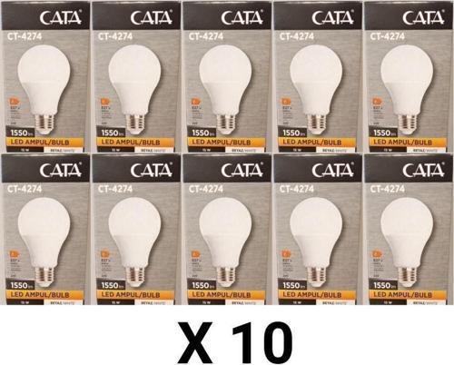 Ct-4274 Led Ampül / 15W / 6400K Beyaz Işık / 10 Adet