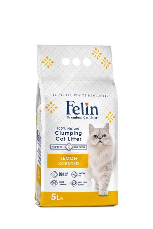 Limon Kokulu Topaklanan Ince Taneli Kedi Kumu 5lx2