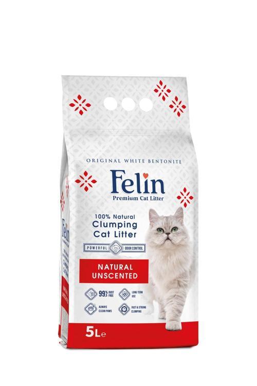 Natural Doğal Kokusuz Topaklanan Ince Taneli Kedi Kumu 5 Lt