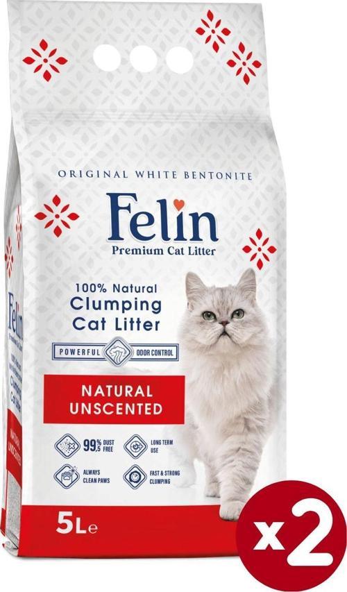 Naturel Kokusuz Topaklanan Ince Taneli Kedi Kumu 5lx2