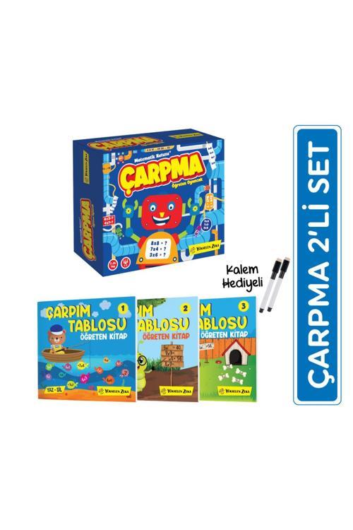 Yükselen Zeka Çarpma Öğreten Oyuncak - Çarpma Öğreten Kitap 2'Li Set