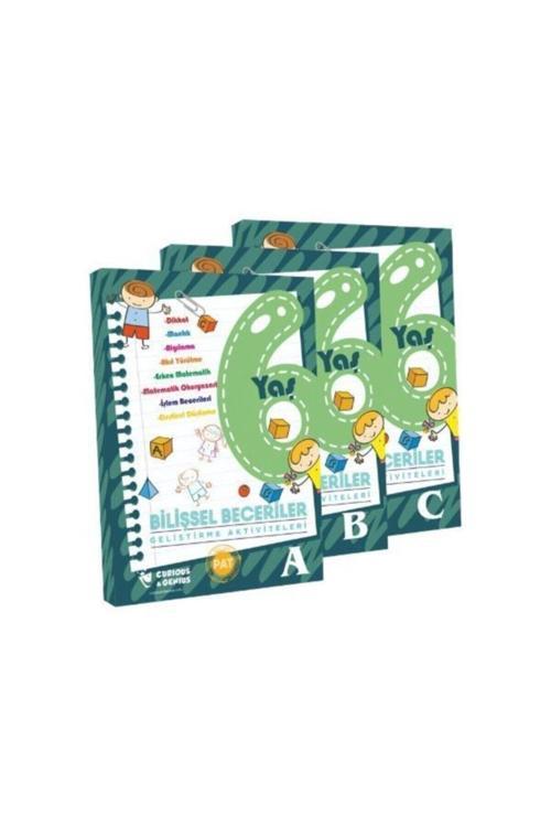 Curious&Genius Pat Okul Öncesi 6 Yaş -  Bb Bilişsel Beceriler Geliştirme Aktivite Seti (A-B-C) (Degerkitap)