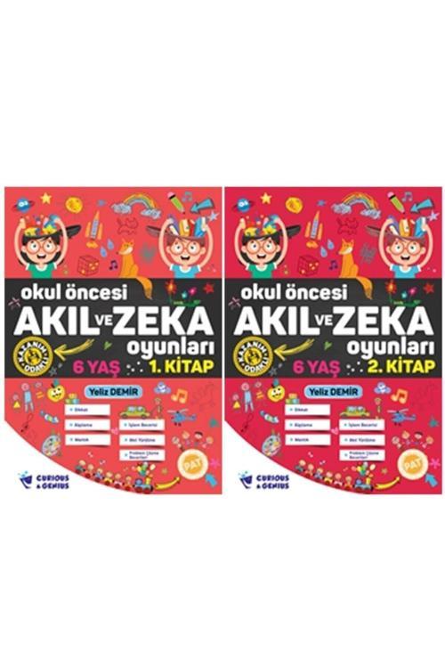 Curious&Genius Ilkokul Akıl Ve Zeka Oyunları Okul Öncesi 6 Yaş Seti ( 2 Kitap) Güncellenmiş Yeni Baskı
