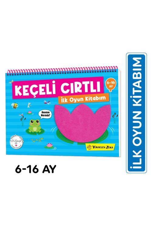 Yükselen Zeka 6-16 Ay İlk Cırt Cırtlı Keçeli Etkinlik Kitabım - İlk Oyun Kitabım