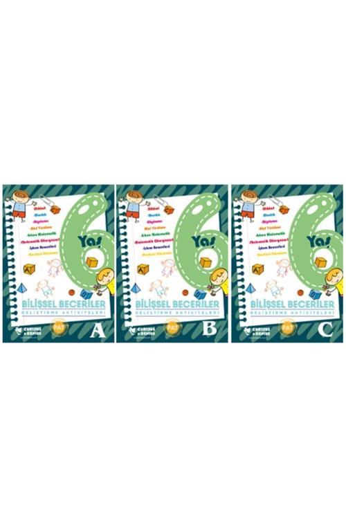 Curious&Genius Bilişsel Beceriler Geliştirme Aktiviteleri 6 Yaş Seti (A-B-C) 3 Kitap Güncellenmiş Yeni Baskı