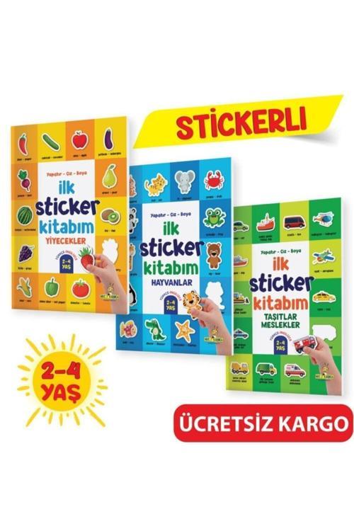 Yükselen Zeka Yayınları Yükselen Zeka Ilk Sticker Kitabım 2-4 Yaş Taşıtlar/Hayvanlar/Yiyecekler