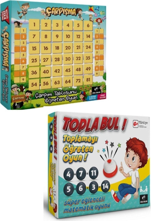 Çarpışma-Topla Bul (Toplama, Çarpma, Çarpım Tablosu, Strateji, Hız, Aile Oyunu)