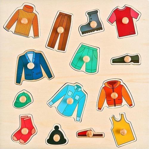 Ahşap Puzzle Kıyafetler 30X30