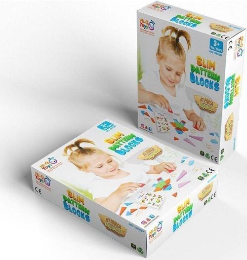 Slim Pattern Blocks 41 Parça Ahşap Blok