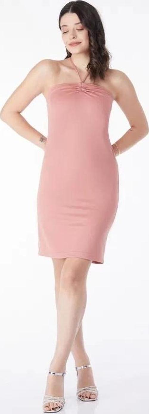 Bağcık detaylı abiye elbise