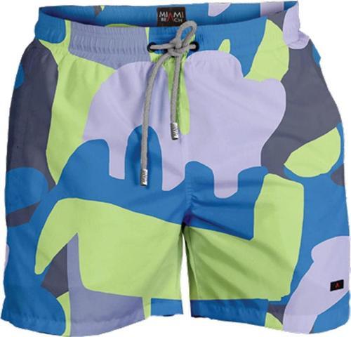Su İtici Özellikli Dijital Baskılı Erkek Plaj Deniz Şort Mayo - 261
