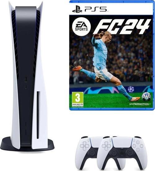 Playstation 5 Diskli + 2. Dual Sense Kol + Ps5 EA SPORTS FC 24