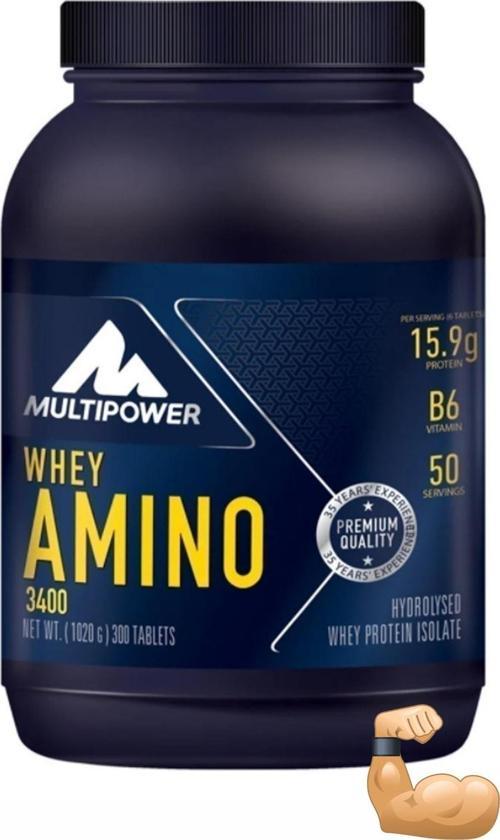 Whey Amino 3400 400 Tablet Amino Whey Protein Bcaa Glutamin Kas Güçlendirici
