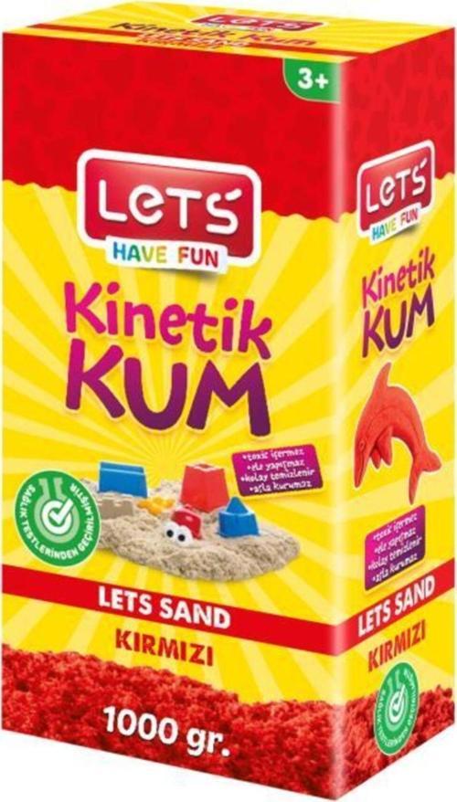Kinetik Kum 1000 gr. Kırmızı Karton Kutu