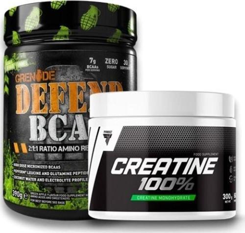 Defend Bcaa 390 Gr Tropikal + Trec %100 Creatine 300 Gr