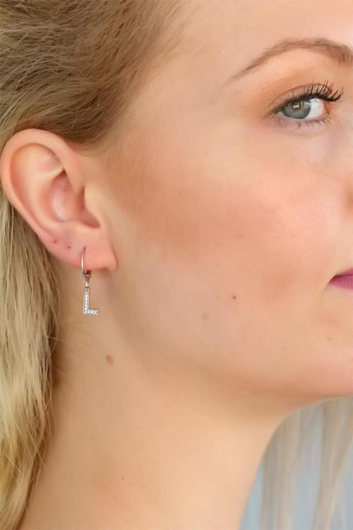 L Harf Bayan Küpe - EBJ250510W33875