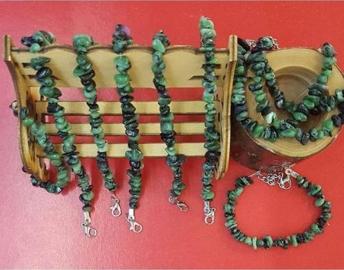 Sertifikalı Doğal Taş Orijinal Zümrüt Taşı Bileklik