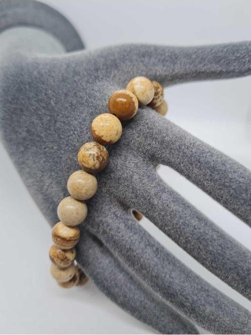 Jasper Taşı Doğal Taş Bileklik 8mm