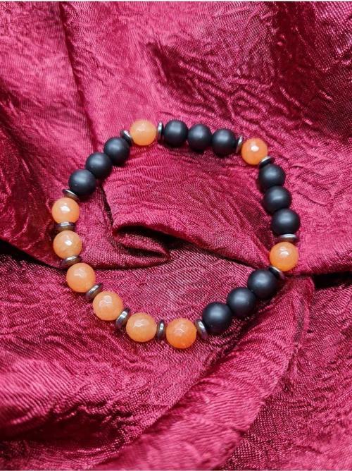 Aventurin Hematit Oniks Doğal Taş Bileklik 8mm