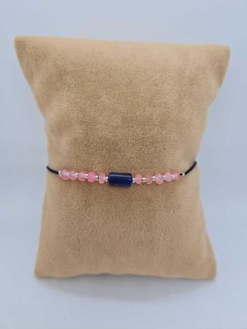 Lapis Lazuli & Akik Doğal Taş Bileklik