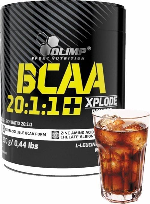 Bcaa 20:1:1 + Xplode Powder  Kola Aromalı Bcaa Aminoasit Kas Güçlendirici 200 gr