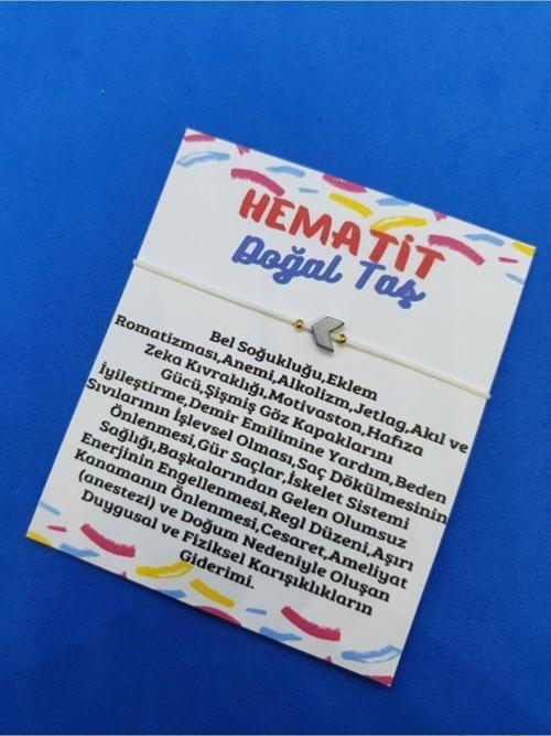 Sertifikalı Hematit Taşı Doğal Taş Bileklik