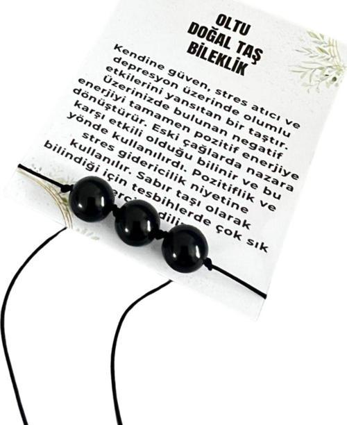 Sertifikalı Oltu Taşı Bileklik Asansörlü Kilit Sistemi