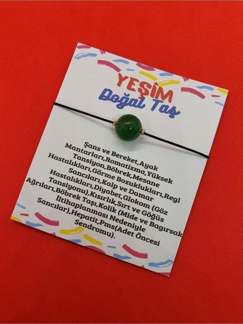 Yeşim Taşı Bileklik 10mm Doğal Taş