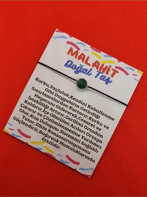 Malahit Doğal Taş Bileklik