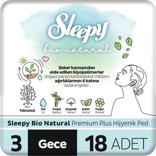 Bio Natural Premium Plus Hijyenik Ped Gece 18x3 54 Adet Ped