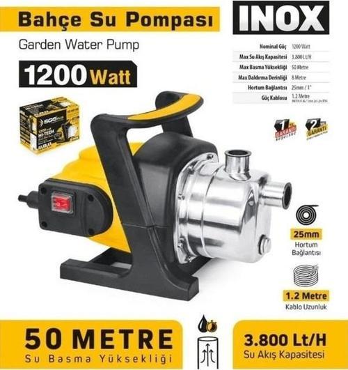 5374 Bahçe Su Pompası İnox 1200 Watt
