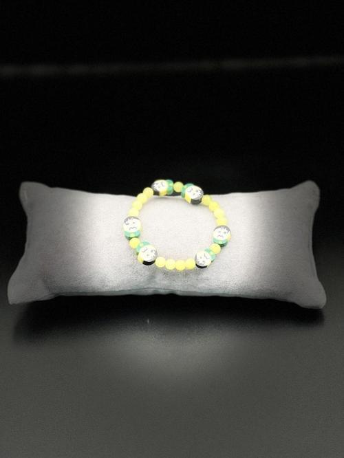 Unisex Kalsit Doğal Taş Çocuk Bilekliği