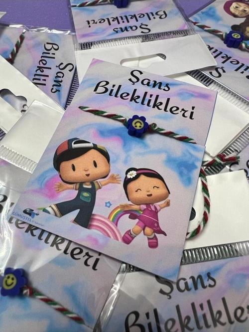 El Yapımı Fimo Karekterli Özel Kartlı Bileklik