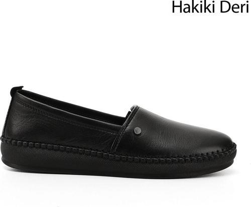 Kadın Siyah Hakiki Deri Comfort Ayakkabı