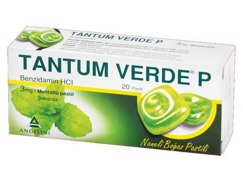 VERDE P PASTİL MENTOLLÜ 3 MG 20 PASTİL