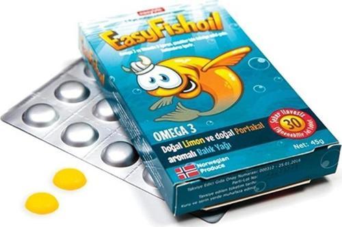 Easyfish Oil Omega 3 30 Tablet Limon Ve Portakal