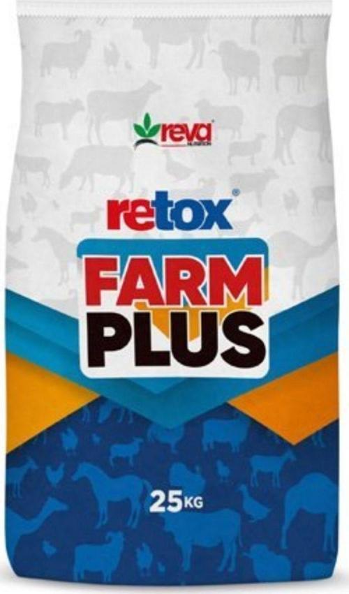 Retox Farm Plus Süt Hayvanlarına Özel By Pas Içerikli Tamponlayıcı Etkili Premiks 25 kg Kraft