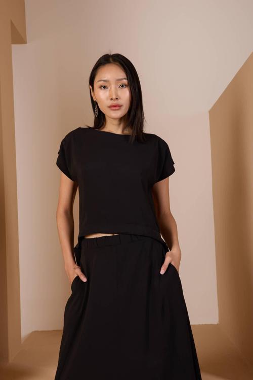 Siyah Salaş Modal Dokuma Yelek