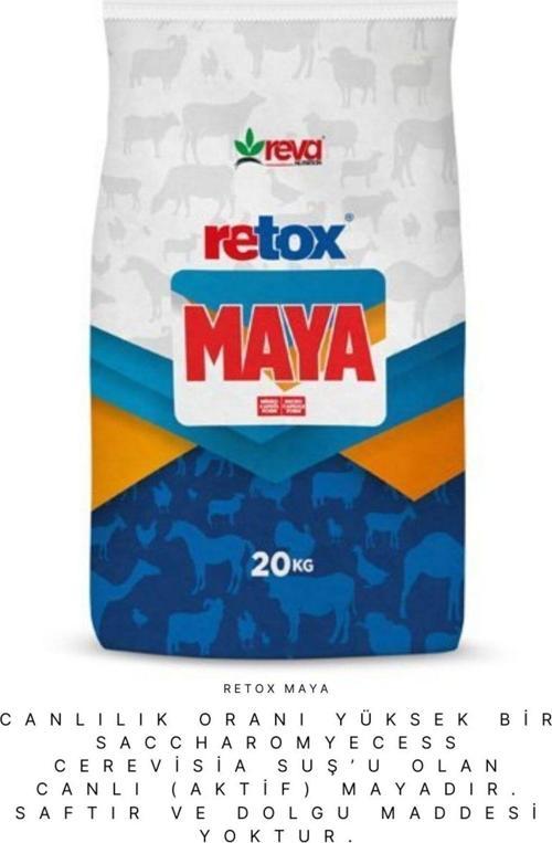 Retox Maya (3*10-6) Hayvan İştah Açıcı ve Verim Artırıcı Yem Katkı 20 Kg Torba