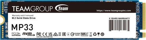 T-Force MP33 TM8FP6002T0C101 2TB (1800/1500MB/s) M.2 2280 PCIe 3.0 NVMe SSD