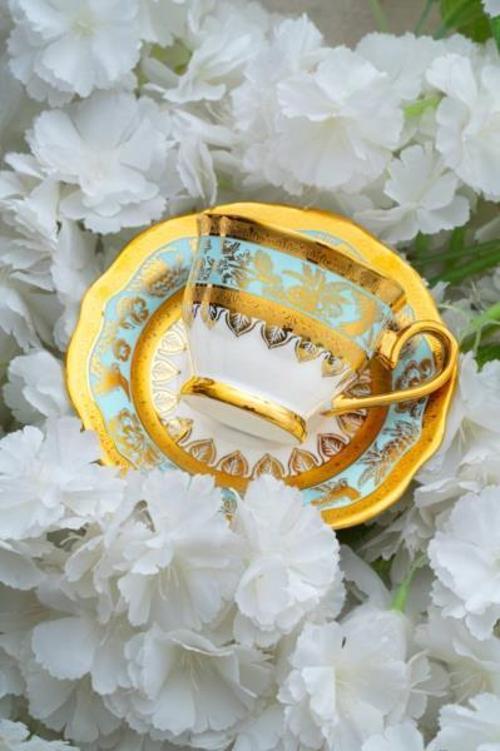 HXF-06927 Harmonie Mavi 6lı Kahve Fincan Takımı