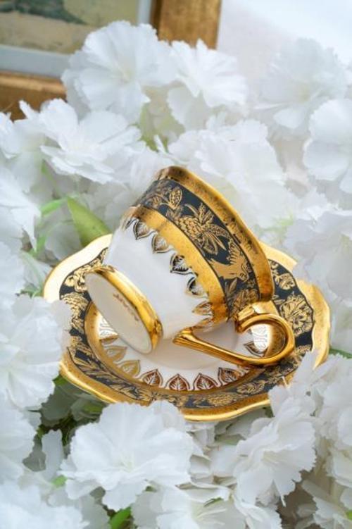HXF-06927 Harmonie Siyah 6lı Kahve Fincan Takımı