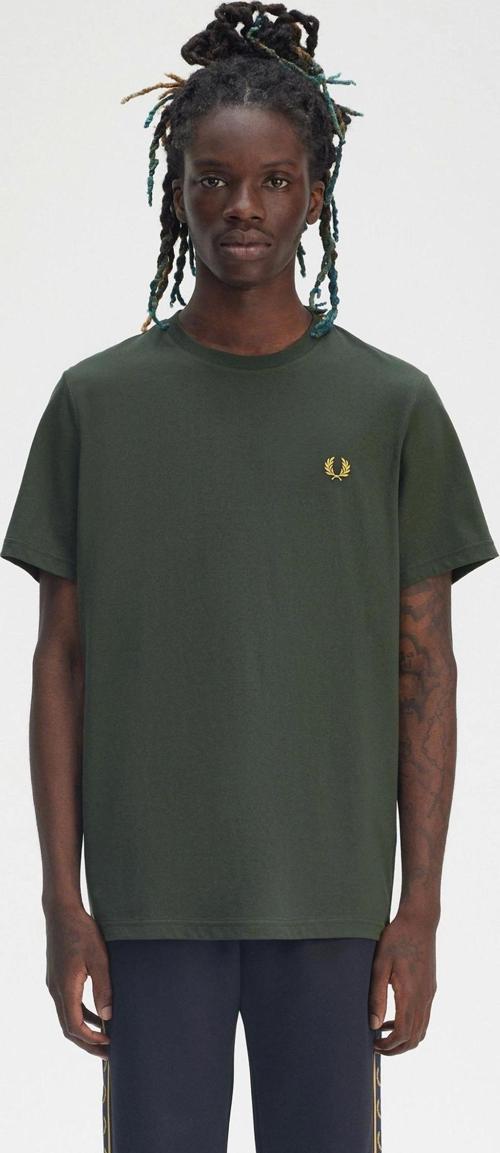 Erkek Haki Logo Detaylı T-shirt