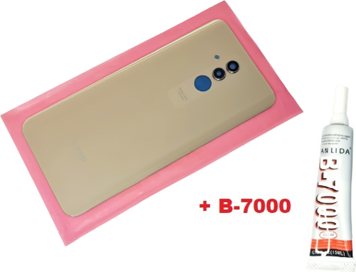 Huawei Mate 20 Lite Arka Kapak ( LENSLİ CAM ) (B-7000) GOLD