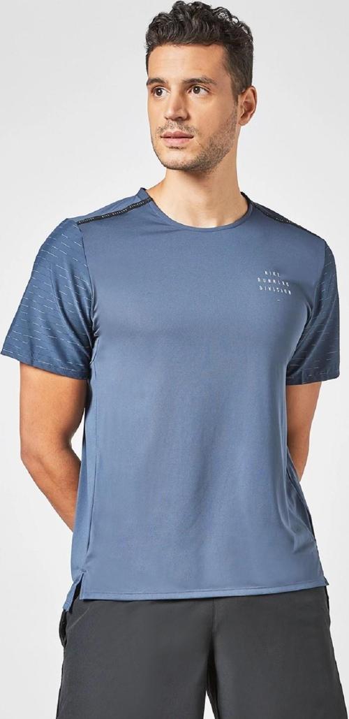 Rise 365 Run Division Short-Sleeve Reflectörlü Mavi Koşu Tişörtü