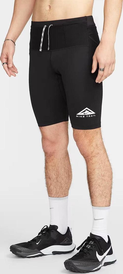 Dri Fit Lava Loops Men's 1/2 Length Trail Running Tights Short Erkek 7 Cepli Koşu Şortu Siyah