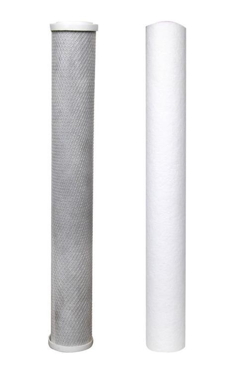 Su Arıtma 20 inch 5 Micron Tortu ve Blok Aktif Karbon Filtresi