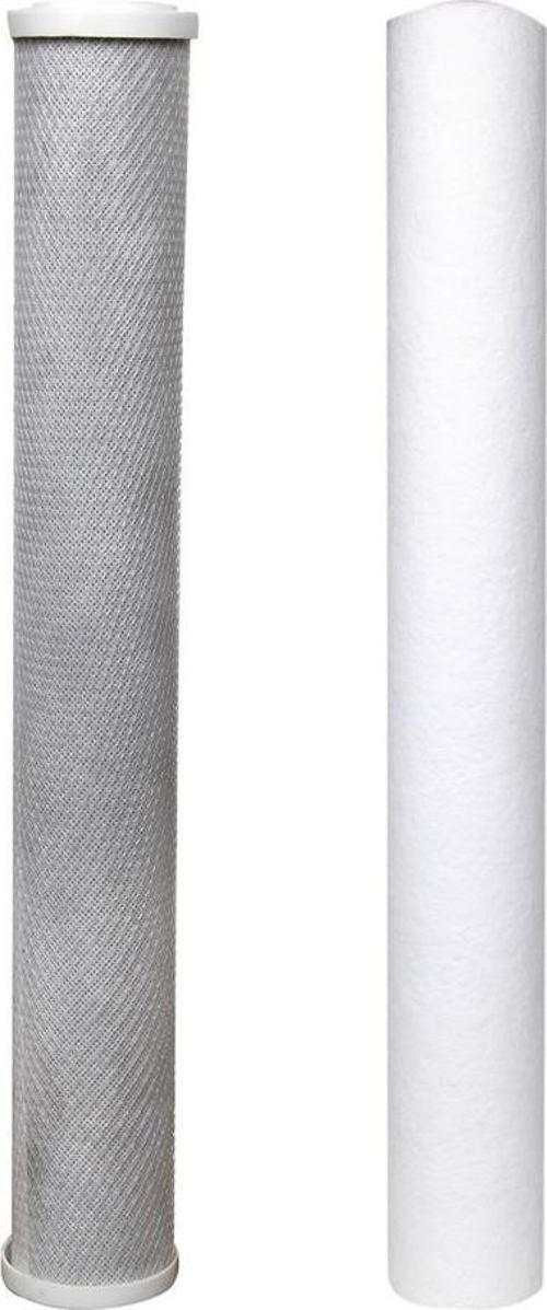Su Arıtma 20 inch 5 Micron Tortu ve Blok Aktif Karbon Filtresi