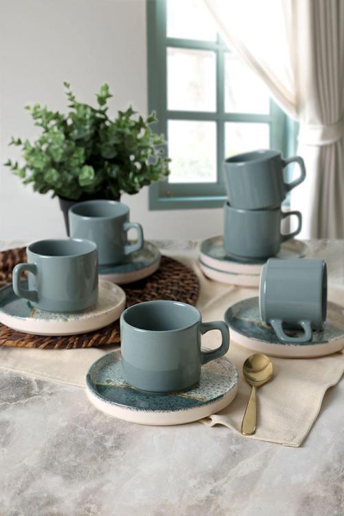 Colored Çay Takımı 12 Parça 6 Kişilik 19781