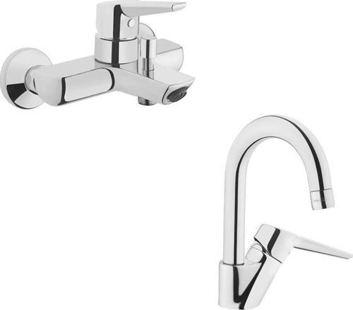 Solid S Banyo Bataryası + Kuğu Lavabo Bataryası Set